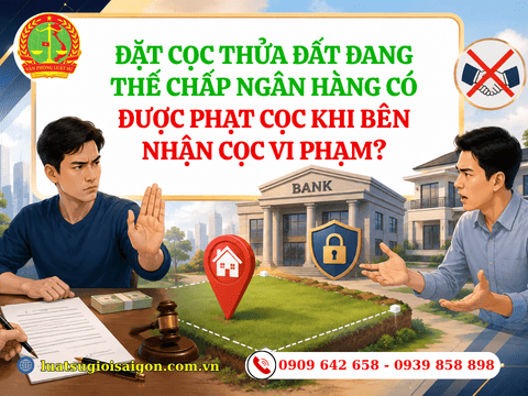 Đặt cọc thửa đất đang thế chấp ngân hàng có được phạt cọc khi bên nhận cọc vi phạm?