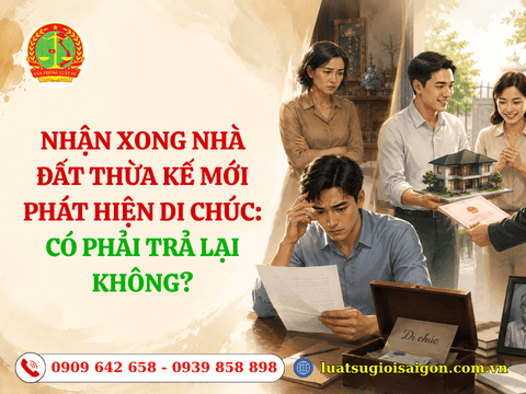 Nhận xong nhà đất thừa kế rồi mới phát hiện di chúc: Có phải trả lại không?