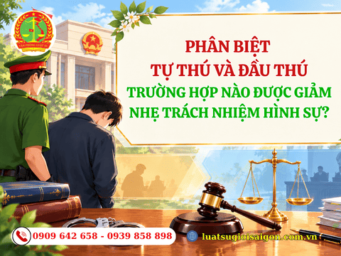 Phân biệt tự thú và đầu thú: trường hợp nào được giảm nhẹ trách nhiệm hình sự?