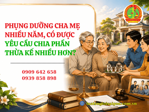Phụng dưỡng cha mẹ nhiều năm, có được yêu cầu chia phần thừa kế nhiều hơn?