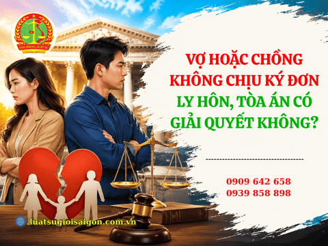 Vợ hoặc chồng không chịu ký đơn ly hôn, Tòa án có giải quyết không?