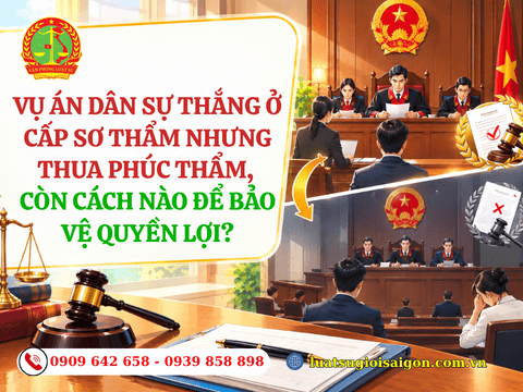 Vụ án dân sự thắng ở cấp sơ thẩm nhưng thua phúc thẩm, còn cách nào để bảo vệ quyền lợi?