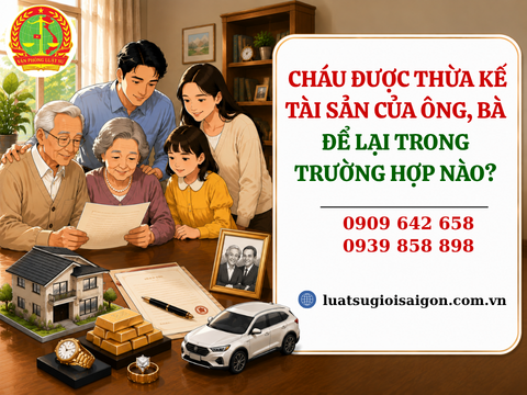 Cháu được thừa kế tài sản của ông, bà để lại trong trường hợp nào?
