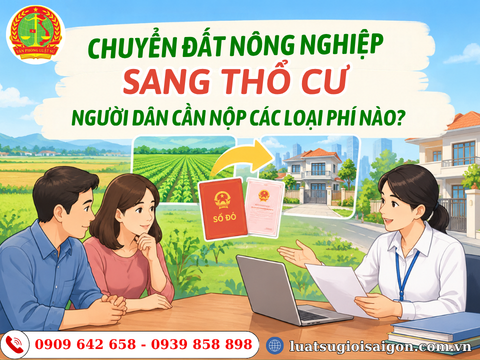 Chuyển đất nông nghiệp sang thổ cư người dân cần nộp các loại phí nào?