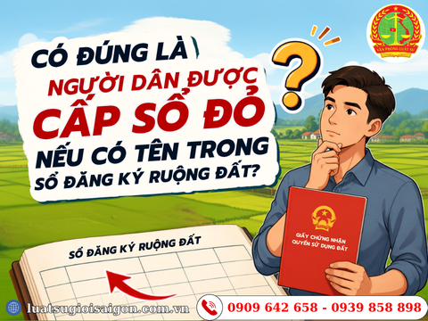 Có đúng là người dân được cấp Sổ đỏ nếu có tên trong Sổ đăng ký ruộng đất?