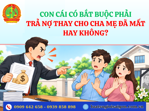 Con cái có bắt buộc phải trả nợ thay cho cha mẹ đã mất hay không?