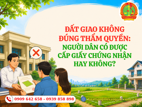 Đất giao không đúng thẩm quyền: Người dân có được cấp Giấy chứng nhận hay không?