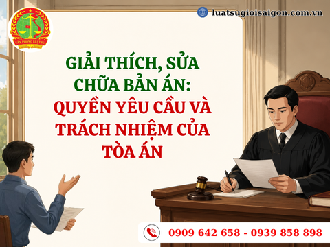 Giải thích, sửa chữa bản án: Quyền yêu cầu và trách nhiệm của Tòa án