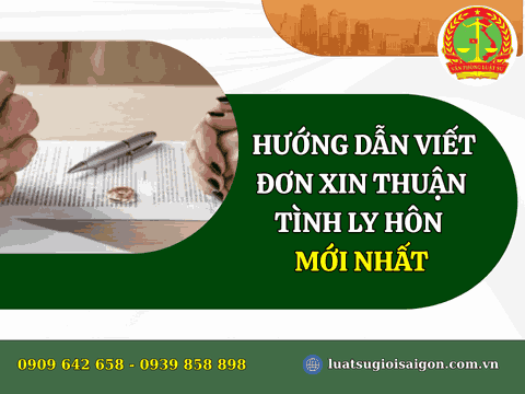 Hướng dẫn viết đơn xin thuận tình ly hôn mới nhất