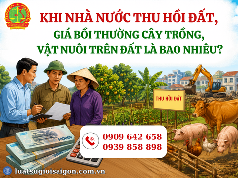 Khi nhà nước thu hồi đất: Giá bồi thường cây trồng, vật nuôi trên đất là bao nhiêu?