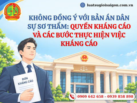 Không đồng ý với bản án dân sự sơ thẩm: Quyền kháng cáo và trình tự các bước thực hiện việc kháng cáo