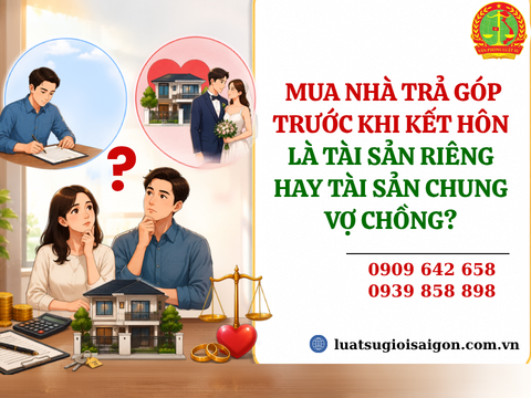 Mua nhà trả góp trước khi kết hôn là tài sản riêng hay tài sản chung vợ chồng?