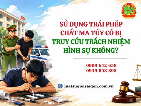 Sử dụng trái phép chất ma túy có bị truy cứu trách nhiệm hình sự không?