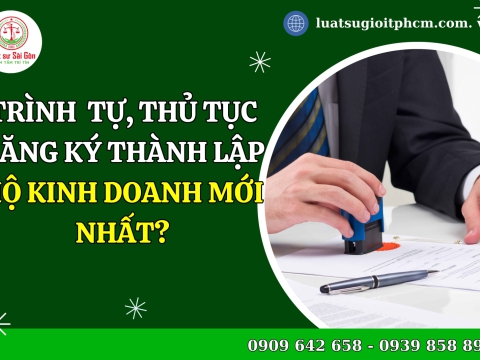 Trình tự, thủ tục đăng ký thành lập hộ kinh doanh?