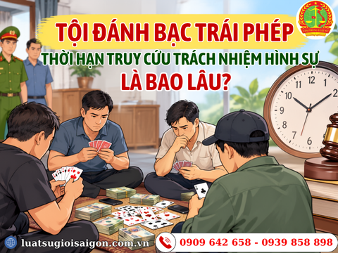 Tội đánh bạc trái phép, thời hạn truy cứu trách nhiệm hình sự là bao lâu?