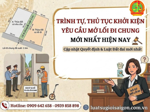 Trình tự, thủ tục khởi kiện yêu cầu mở lối đi chung mới nhất hiện nay