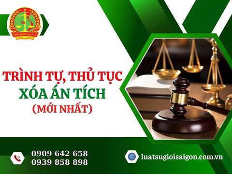 Trình tự, thủ tục xóa án tích mới nhất