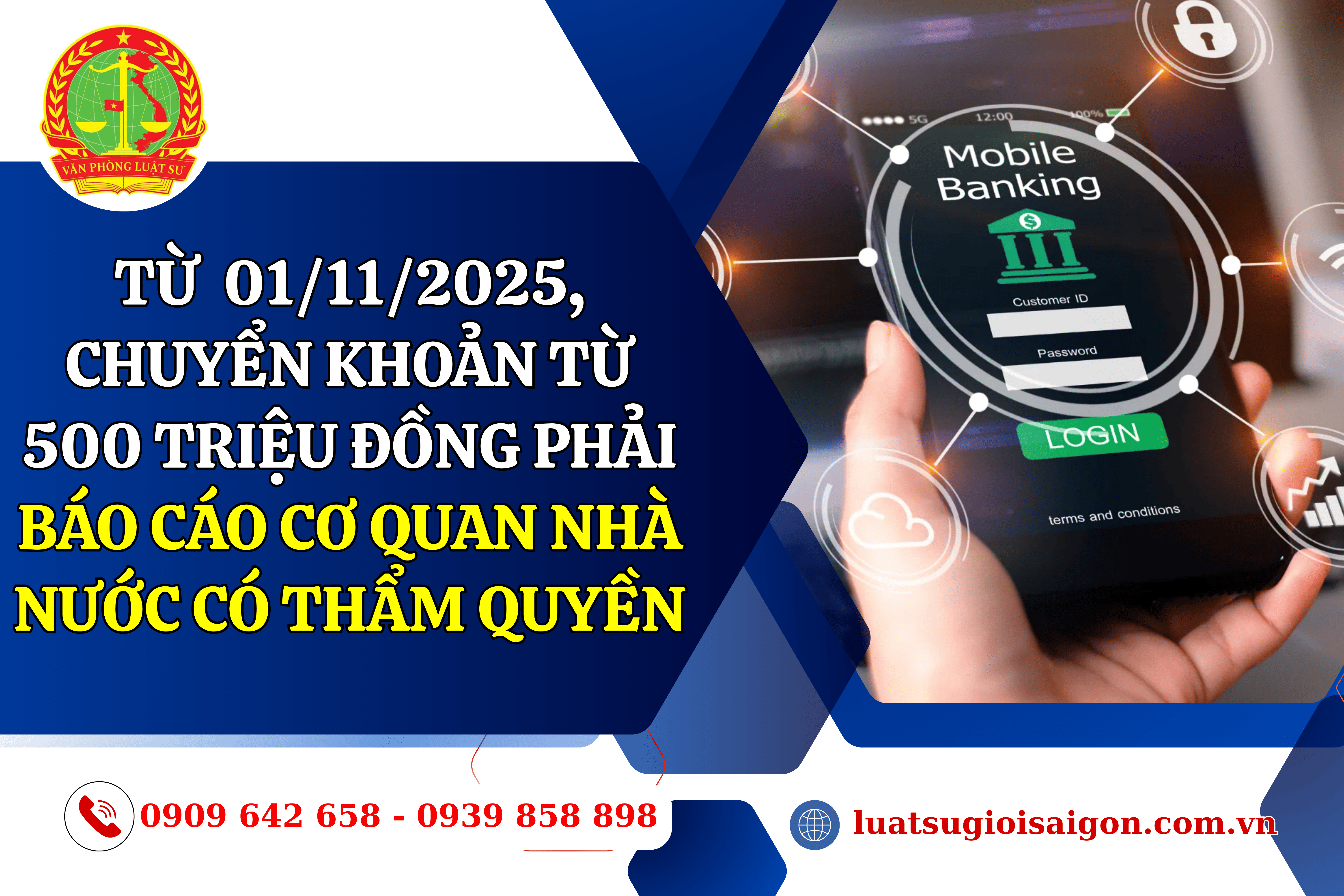 chuyen khoan tu 500 trieu dong tro len phai khai bao voi co quan nha nuoc
