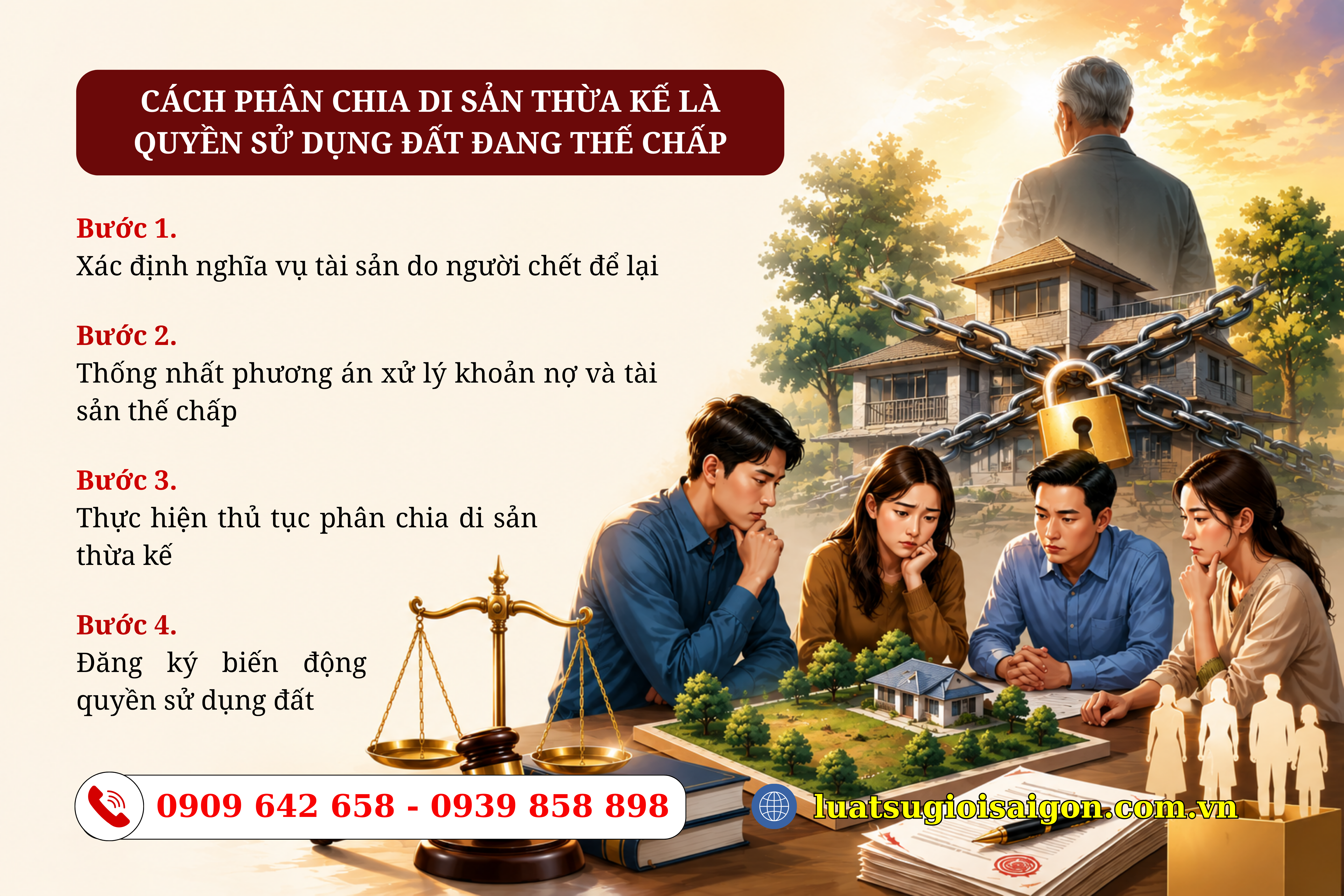 Đất đang thế chấp có được phân chia di sản thừa kế không-1