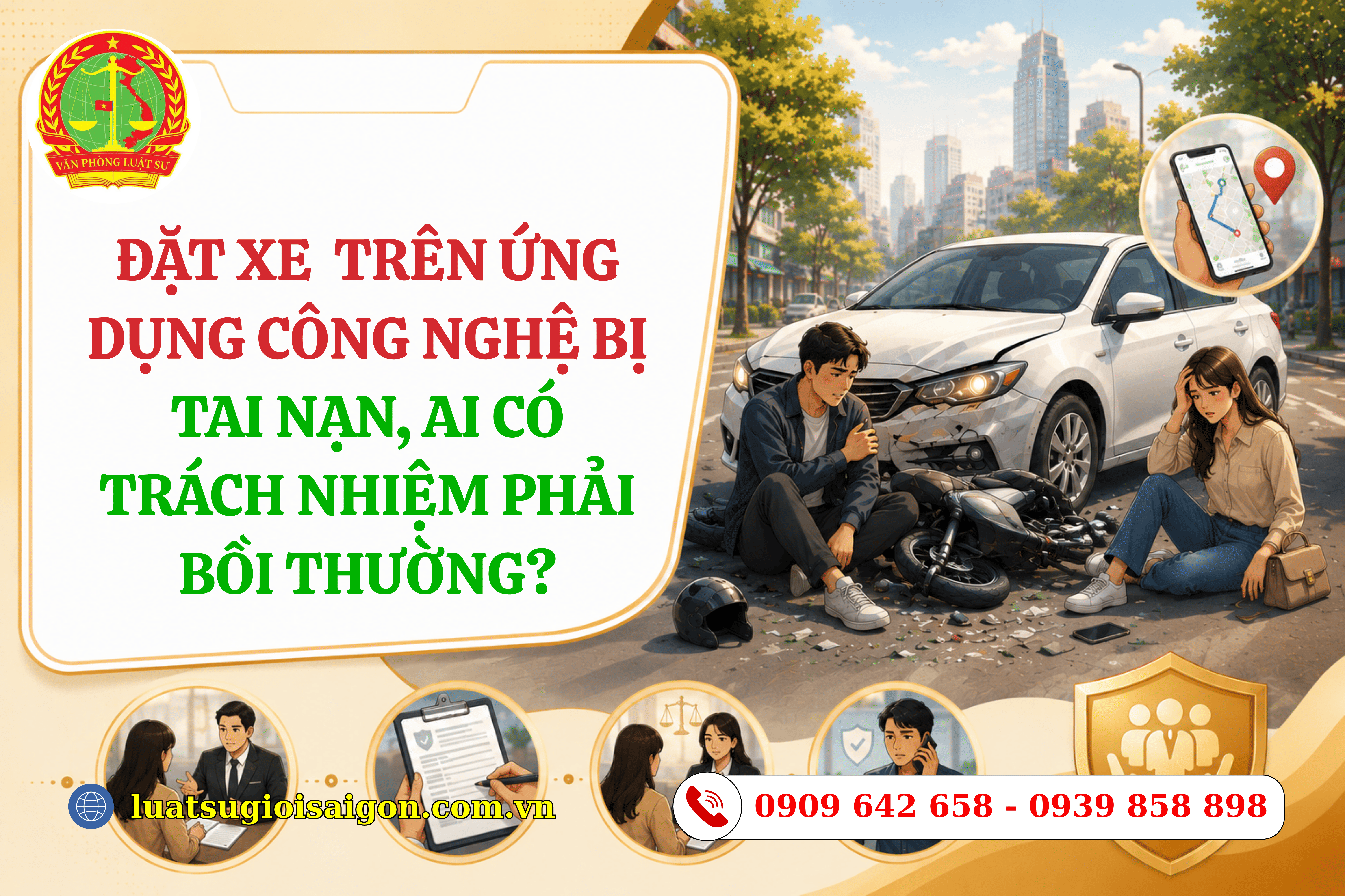Đặt xe công nghệ trên ứng dụng bị tai nạn tài xế hay đơn vị vận hành phải bồi thường-1