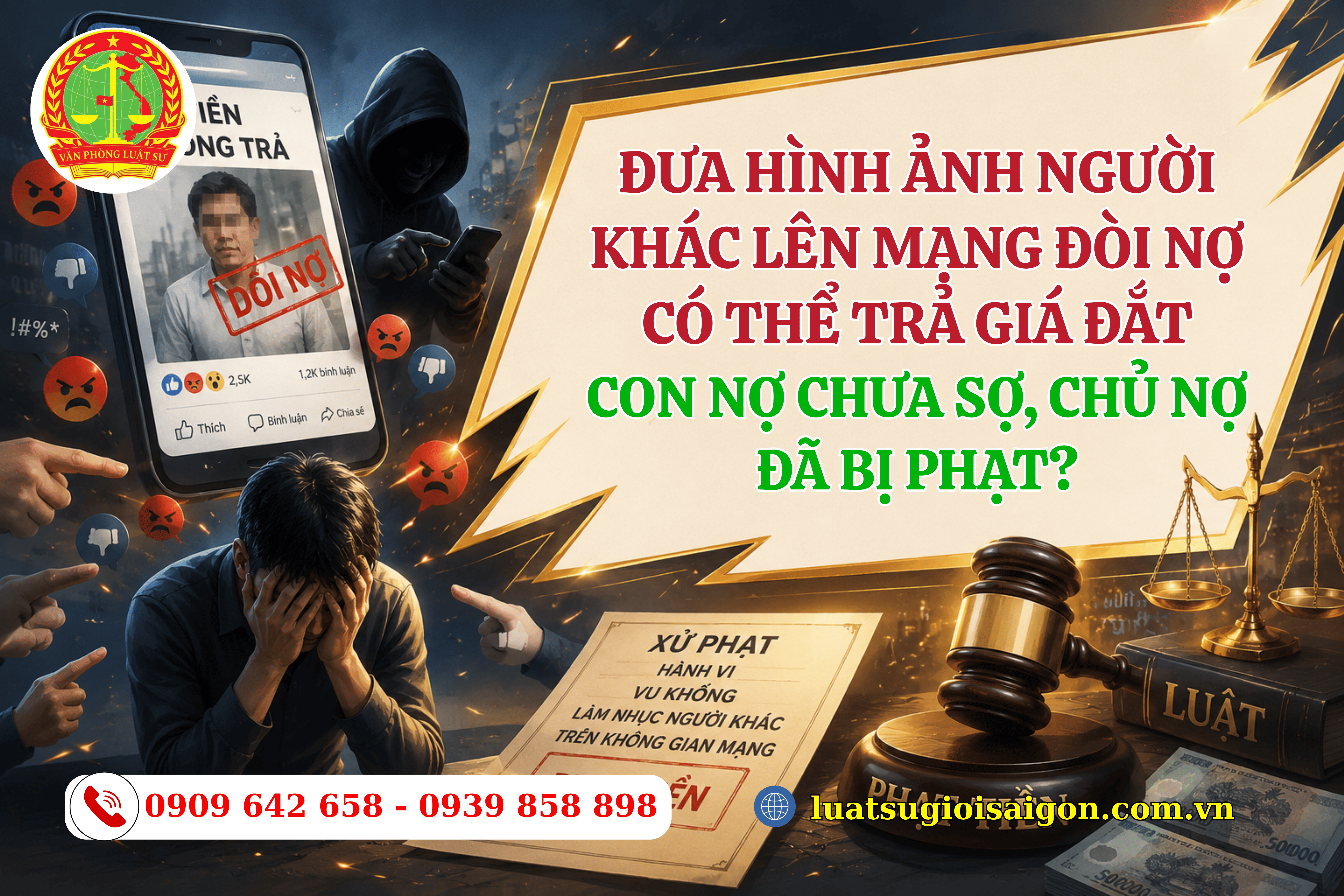 đăng hình người khác lên MXH để đòi nợ có vi phạm không 
