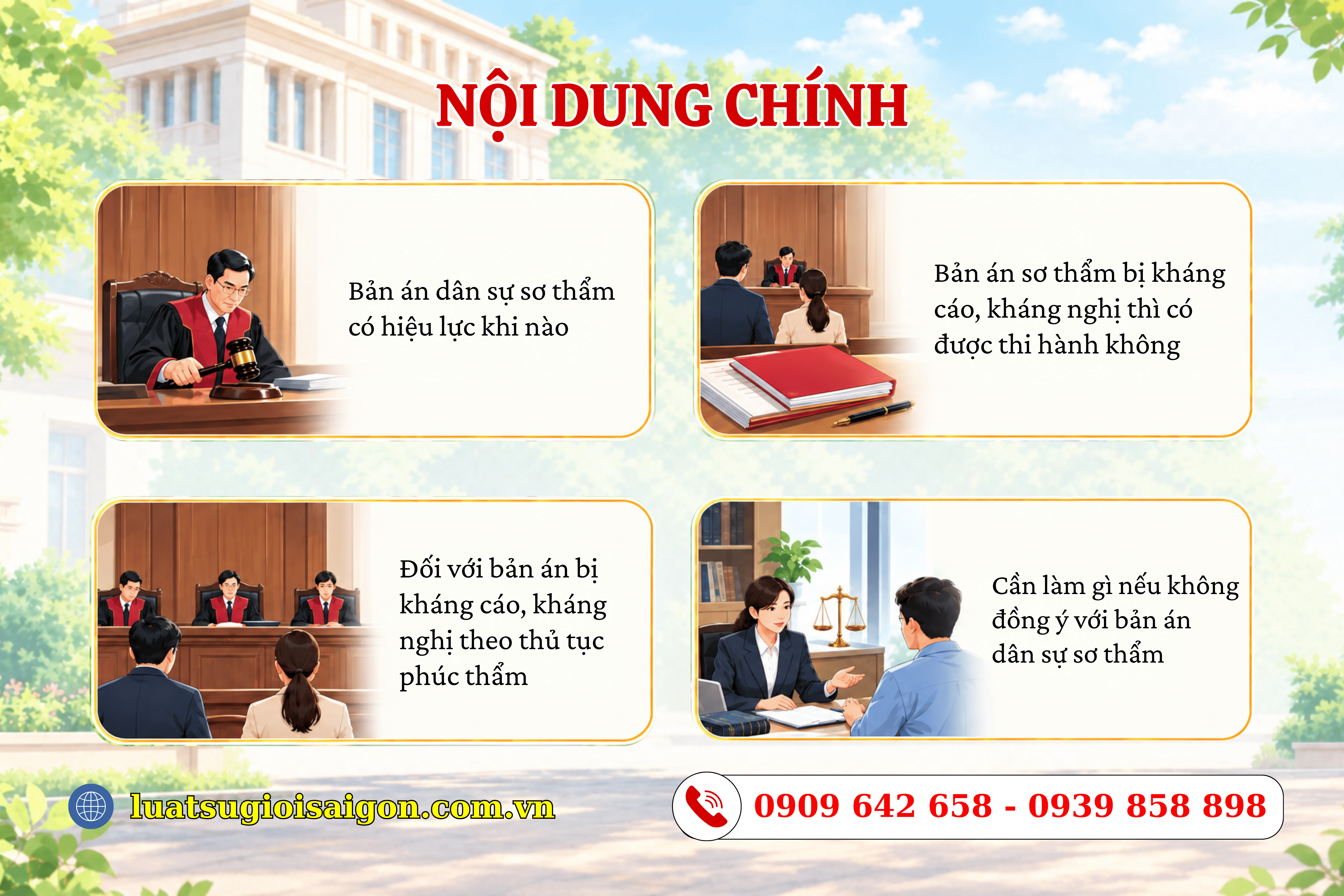 BẢN ÁN DÂN SỰ SƠ THẨM KHI NÀO CÓ HIỆU LỰC KHI NÀO ĐƯỢC THI HÀNH-luatsugióiaigon