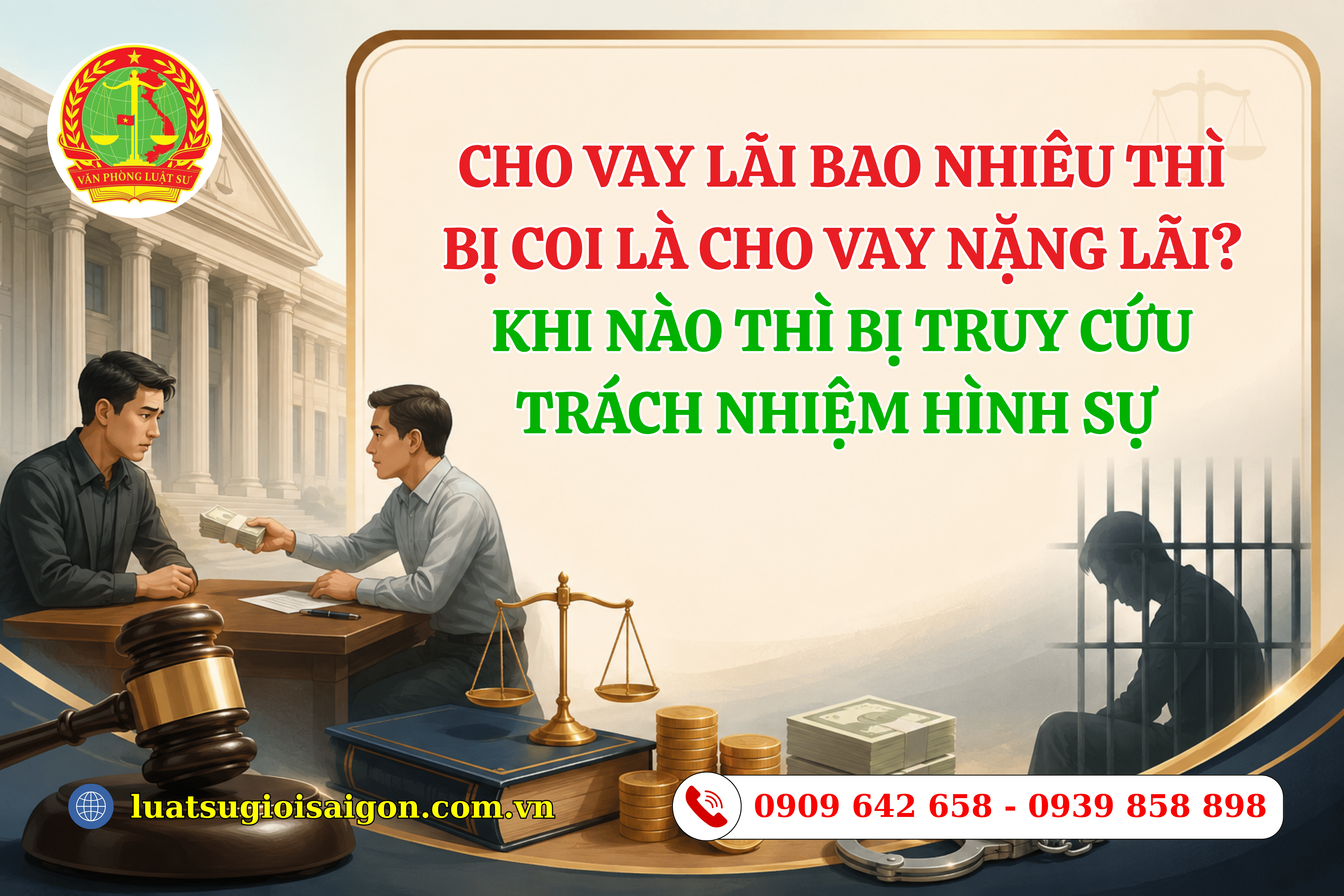 CHO VAY LÃI BAO NHIÊU THÌ BỊ COI LÀ CHO VAY NẶNG LÃI-luatsugioisaigon