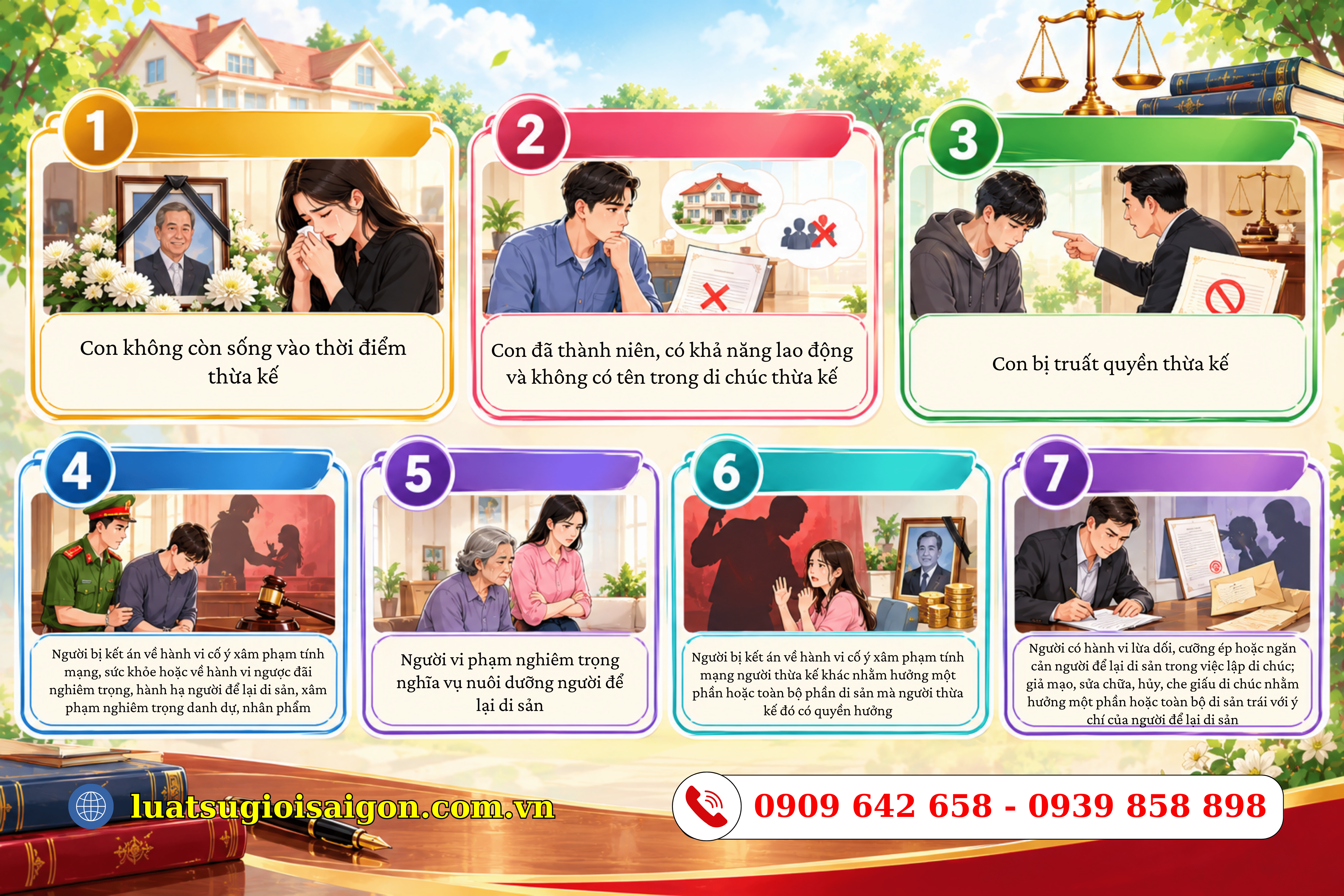 CON KHÔNG CÙNG HỌ VỚI BỐ CÓ ĐƯỢC HƯỞNG DI SẢN THỪA KẾ CỦA BỐ KHÔNG-0909642658-2