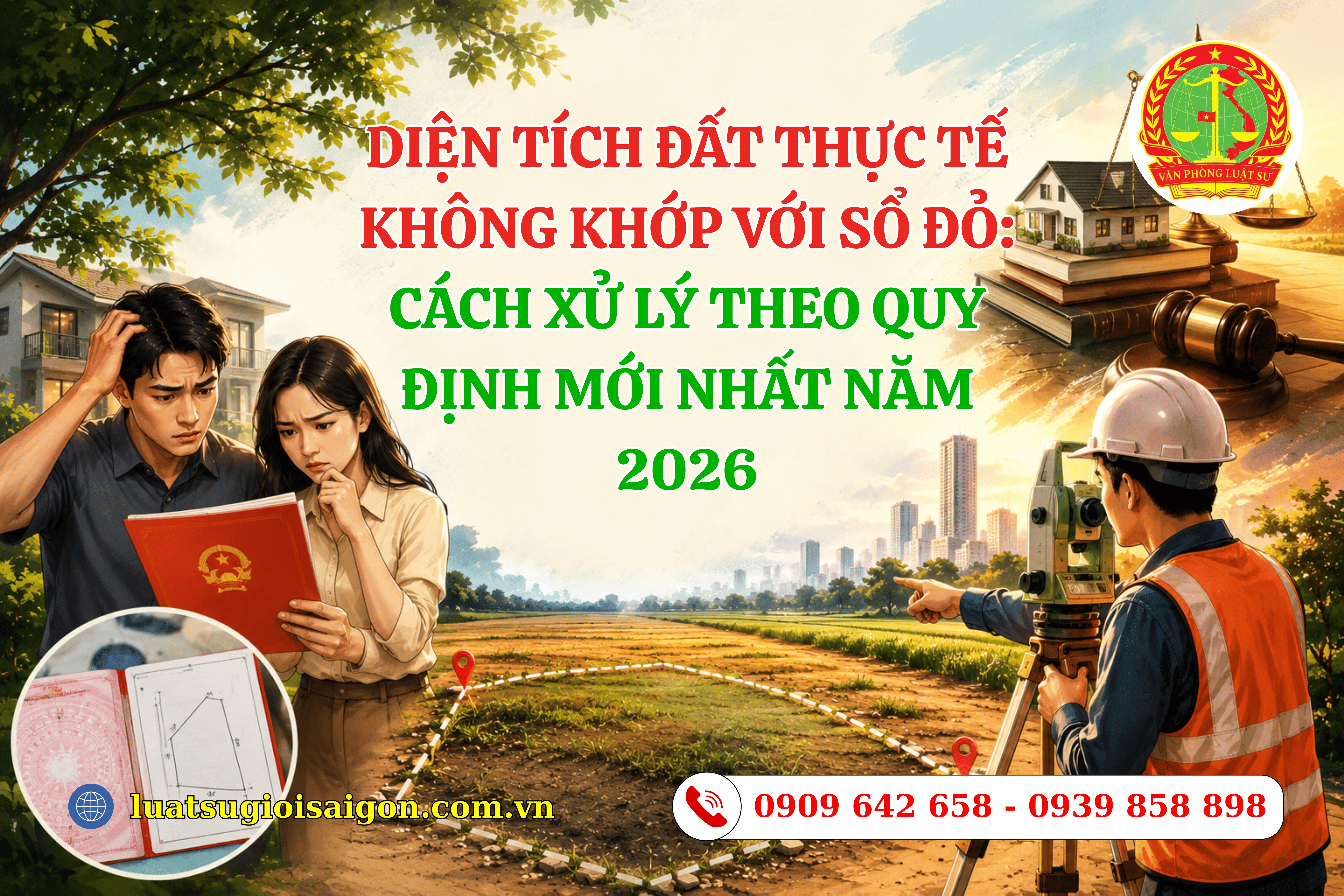 Diện tích đất thực tế không khớp với sổ đỏ Cách xử lý theo quy định mới nhất năm 2026
