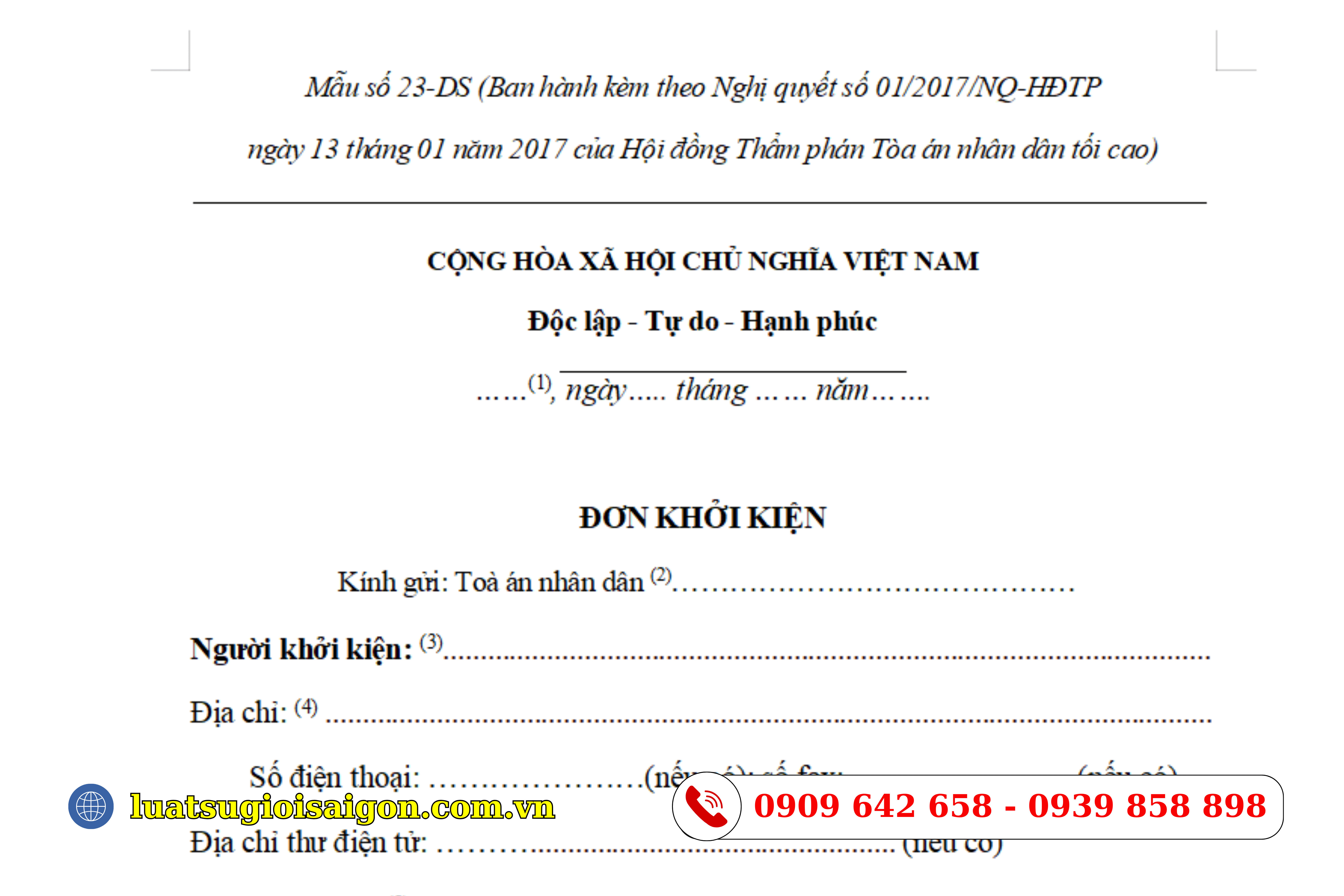 Hướng dẫn soạn đơn khởi kiện tranh chấp hợp đồng vay tài sản mới nhất năm 2026-2