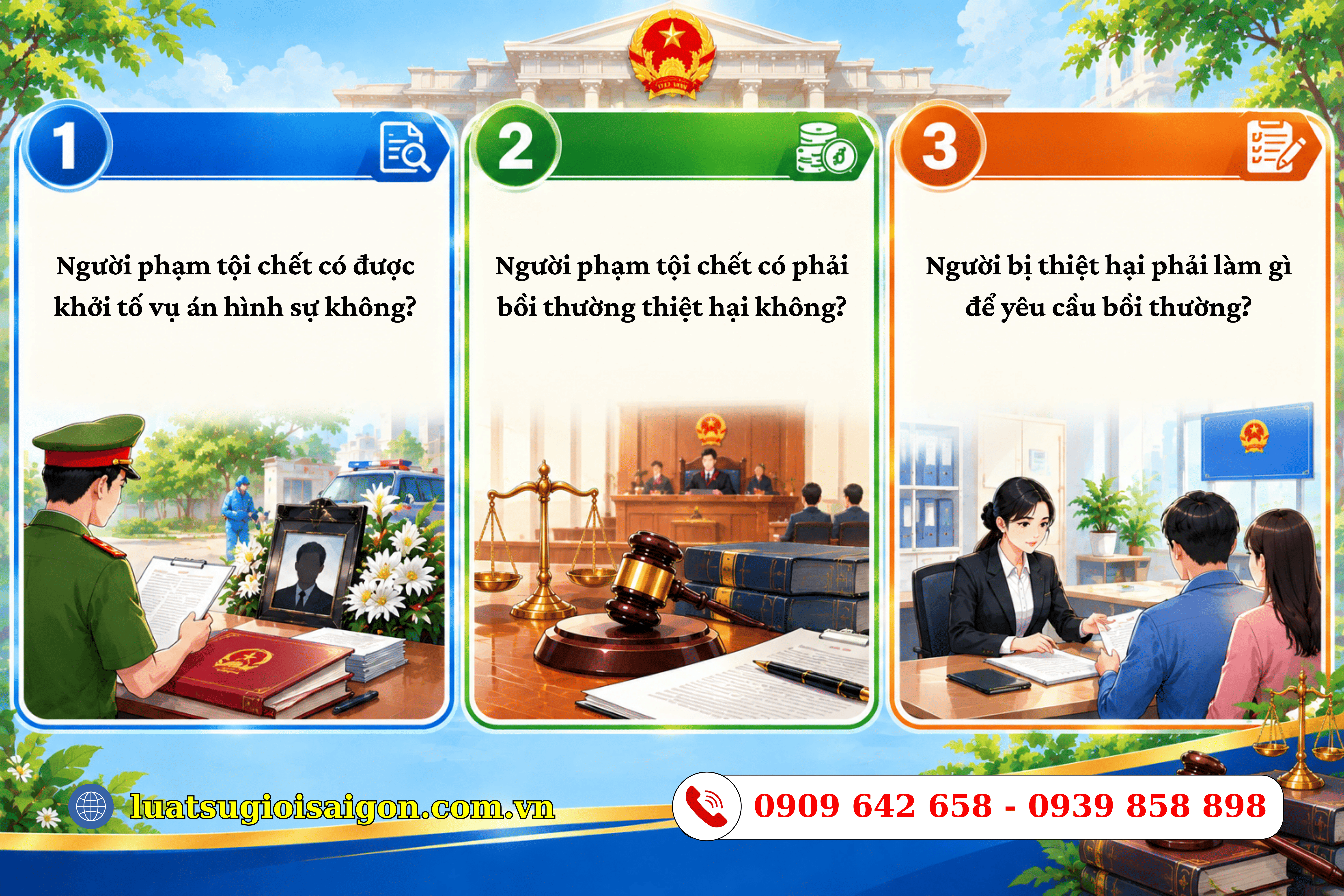 NGƯỜI PHẠM TỘI CHẾT CÓ ĐƯỢC KHỞI TỐ VỤ ÁN HÌNH SỰ VÀ YÊU CẦU BỒI THƯỜNG ĐƯỢC KHÔNG-luatsugioisaigon-1