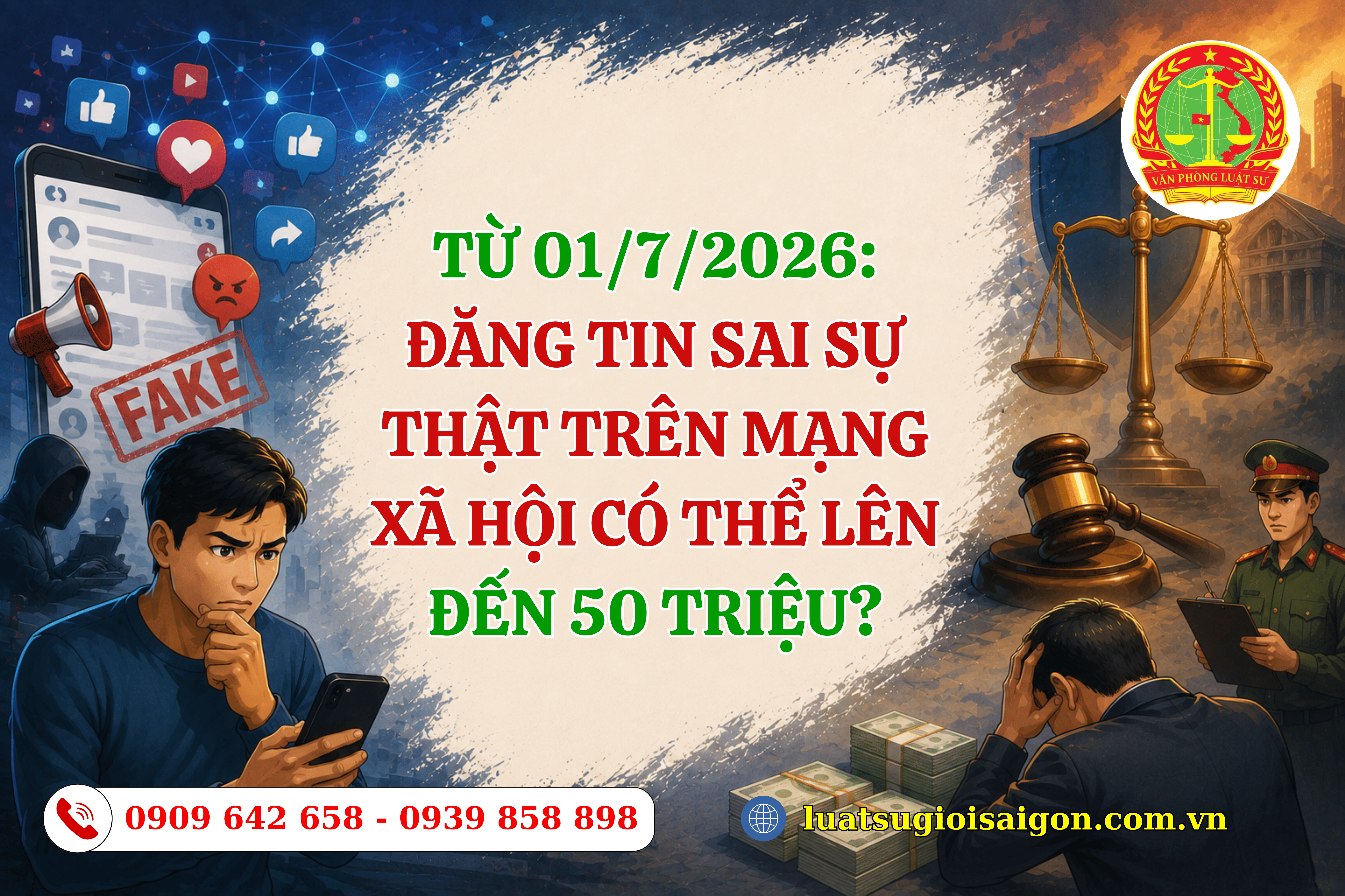 Từ 01/7/2026: đăng tin sai sự thật trên mạng xã hội không còn phạt 7 triệu, vì có thể lên đến 50 triệu?