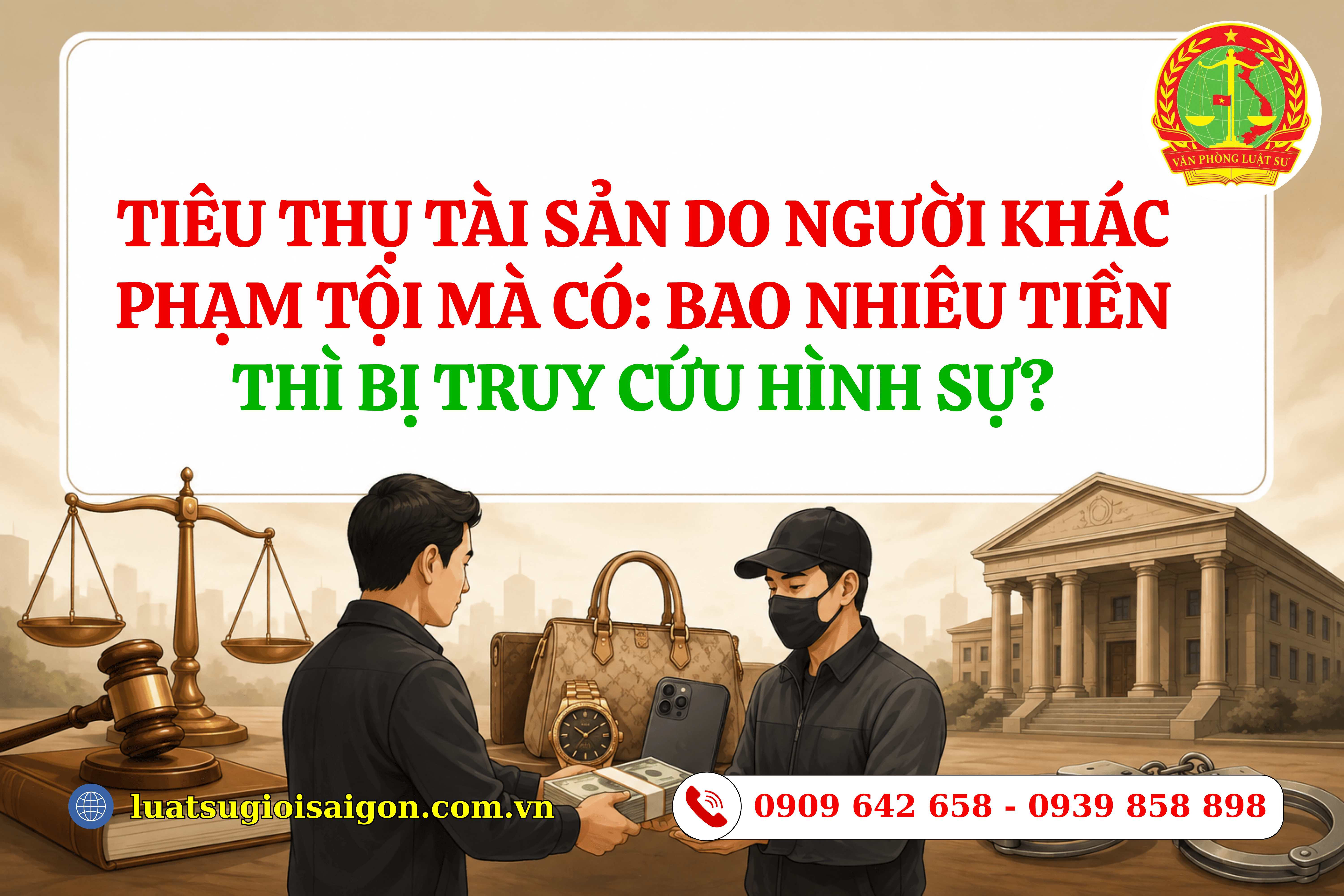 Tiêu thụ tài sản do người khác phạm tội mà có: Bao nhiêu tiền thì bị truy cứu hình sự?