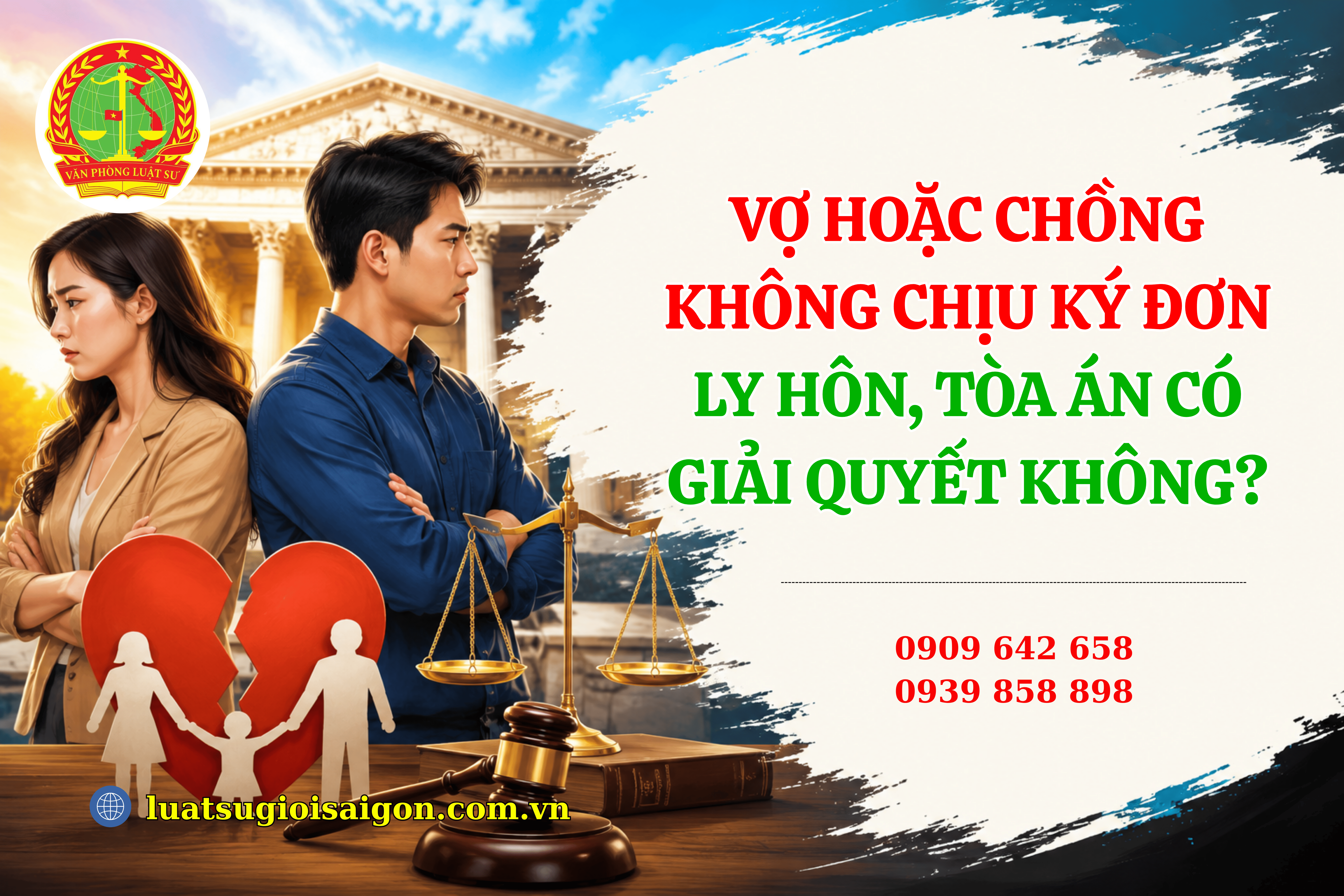 VỢ HOẶC CHỒNG KHÔNG CHỊU KÝ ĐƠN LY HÔN TÒA ÁN CÓ GIẢI QUYẾT KHÔNG