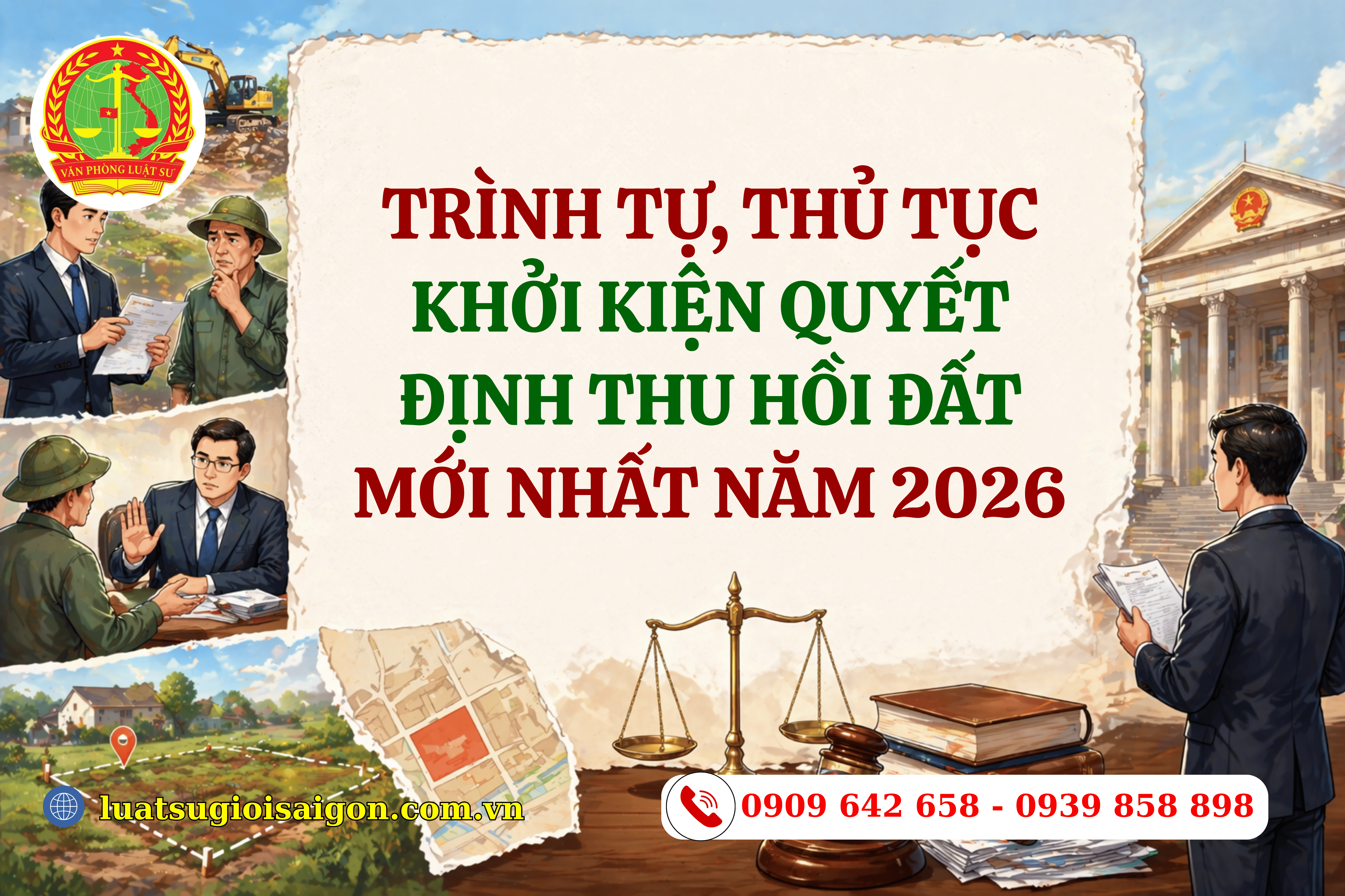 khởi kiện quyết định thu hồi đất theo quy định mới nhất năm 2026 - luatsugioisaigon