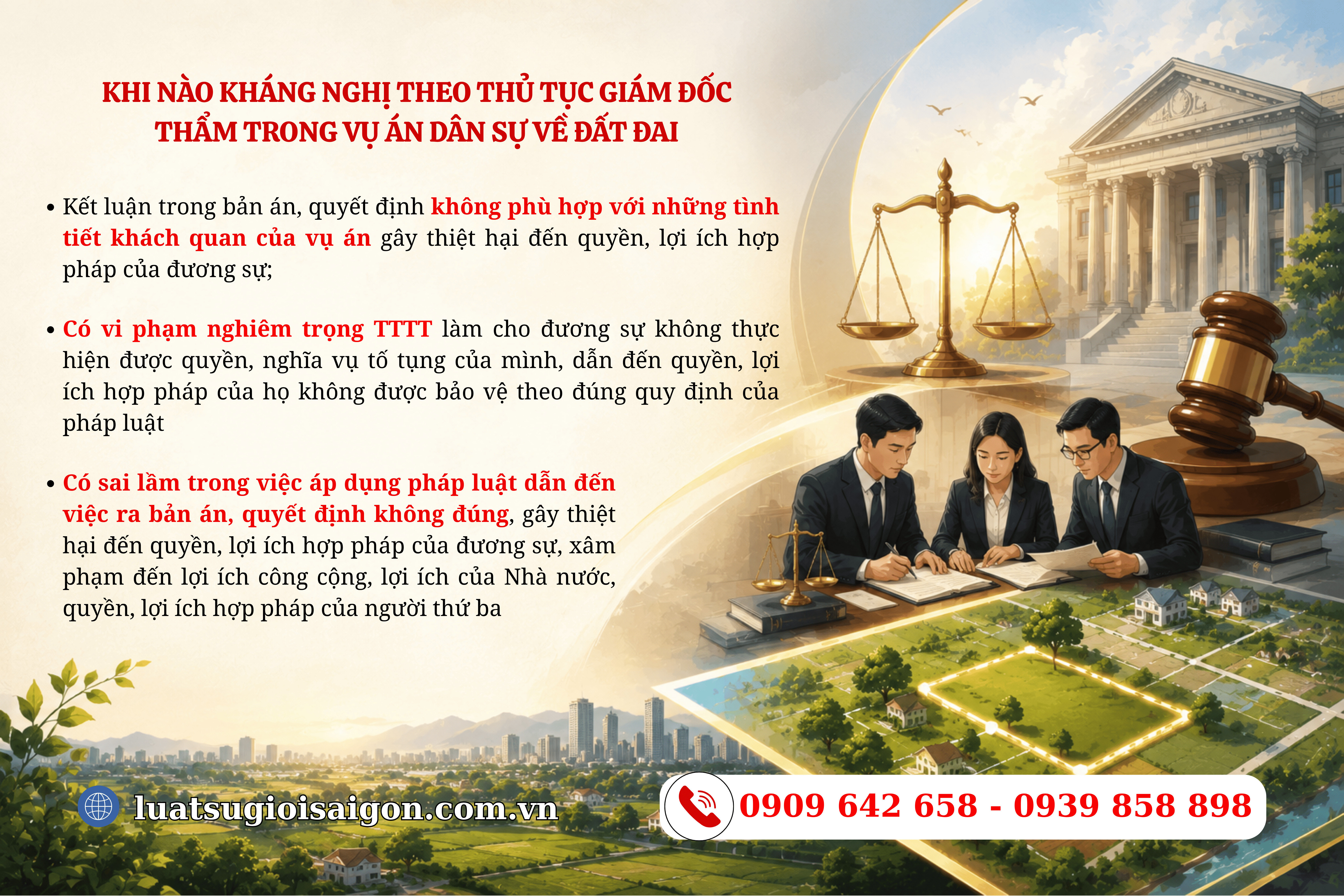 Khi nào kháng nghị theo thủ tục giám đốc thẩm trong vụ án dân sự về đất đai-1
