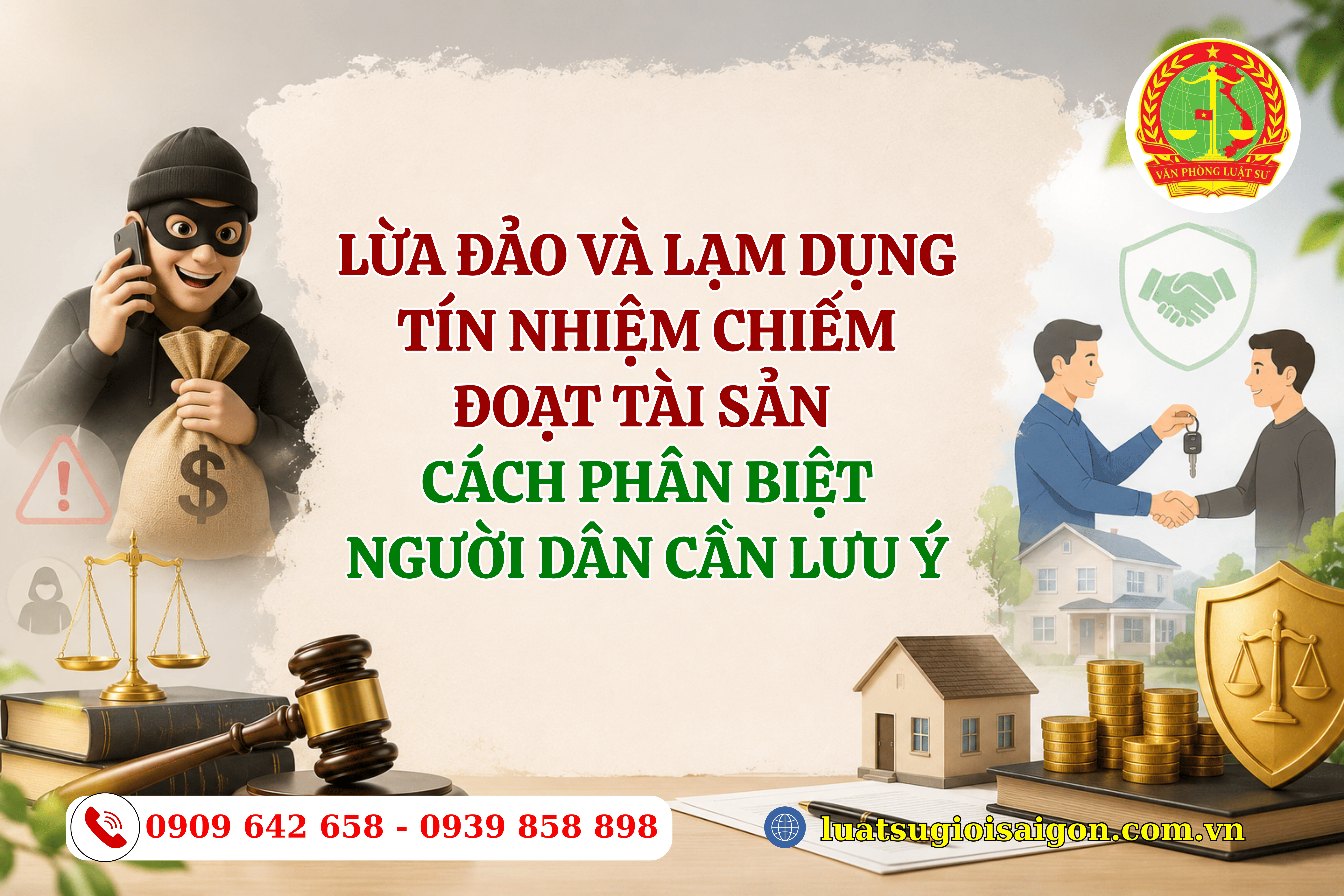 phân biệt lừa đảo chiếm đoạt tài sản và lạm dụng tín nhiệm chiếm đoạt tài sản
